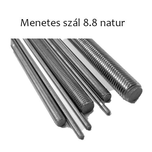 Koelner Menetes szál M8/1m...DIN975 M8 menetes szál, horganyzott, 4,8(50/csom) 50796