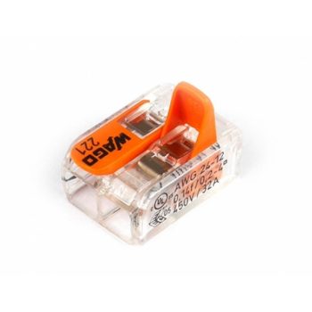 WAGO vezeték összekötő 2x0,2-4mm2 (221-412)