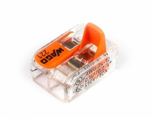 WAGO vezeték összekötő 2x0,2-4mm2 (221-412)