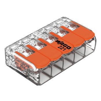 WAGO vezeték összekötő 5x0,2-4mm2 (221-415)
