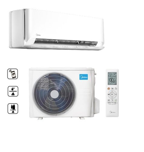 Midea Breezeless E (MCB-12-SP;CB1-12HFN8-I//CB1-12HFNX-O) WIFI inverteres klímaberendezés 3,5 kW
