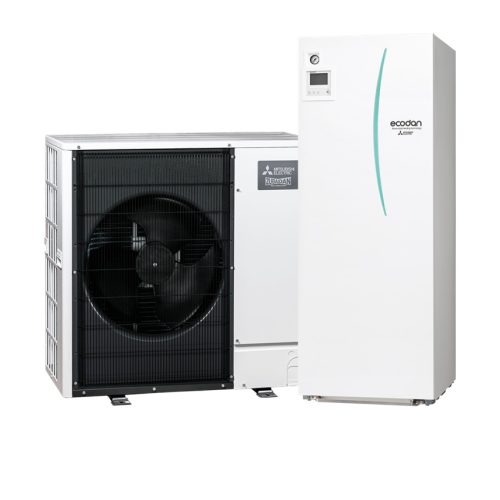 Mitsubishi Zubadan PUZ-SHWM80YAA ERST20F-YM9E 8 kW Inverter hőszivattyú szett (200l)
