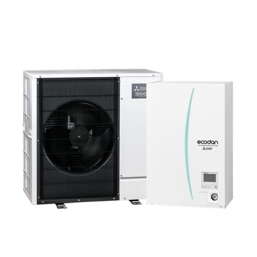 Mitsubishi Zubadan PUZ-SHWM60VAA ERSF-VM2E 6 kW Inverter hőszivattyú szett