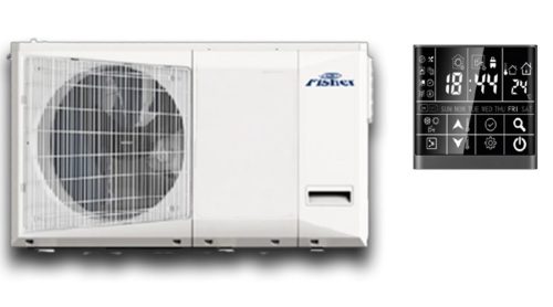 FISHER FHF-MBWHS-080CE3 Levegő-víz monoblokk hőszivattyú 8,0 kW, R32, 230V